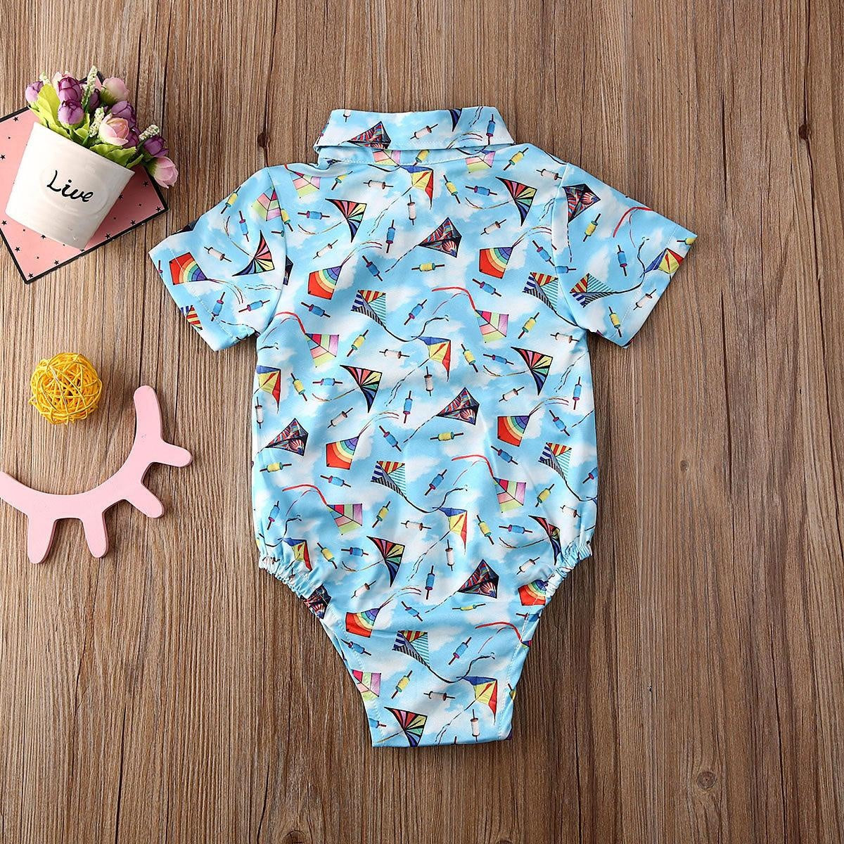 Boys Bow Tie Onesie (6 Patterns)