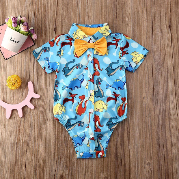 Boys Bow Tie Onesie (6 Patterns)