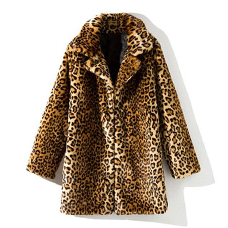 Leopard Print Teddy Coat