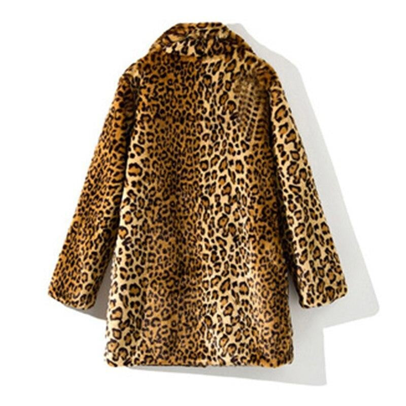 Leopard Print Teddy Coat