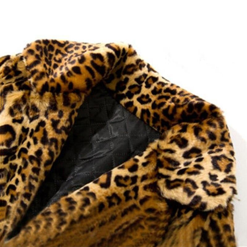 Leopard Print Teddy Coat