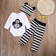 Striped Monkey Outfit with Hat