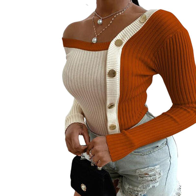 Casual Slim Femme Ladies Solid Sweater - MomyMall