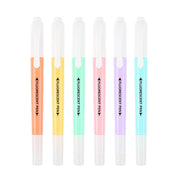 Double Head Fluorescent Highlighter Pen Markers Pastel Drawing Pen for Student School Office Supplies Cute Stationery - MomyMall