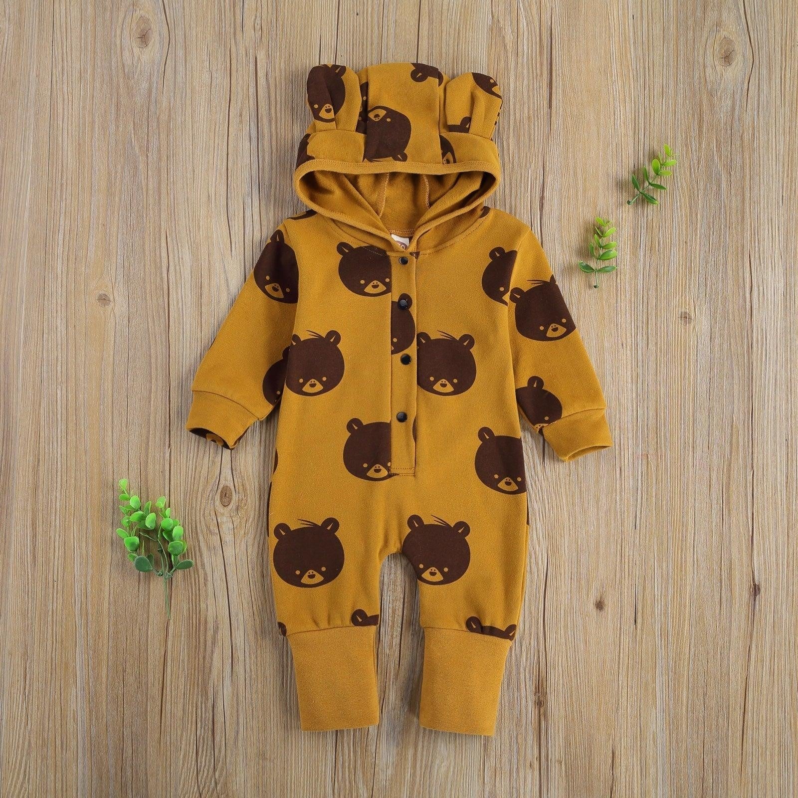 Yellow Baby Bear Romper