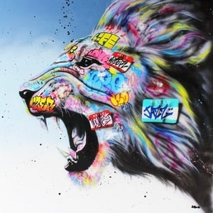 Graffiti Art Canvas - MomyMall 70x70cm Canvas (No Frame) / Roar