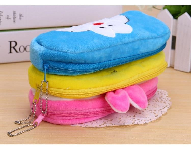 Plush Animal Pencil case Cartoon panda bear fruit pen bag box for kids gift Cosmetic Stationery pouch school supplies - MomyMall