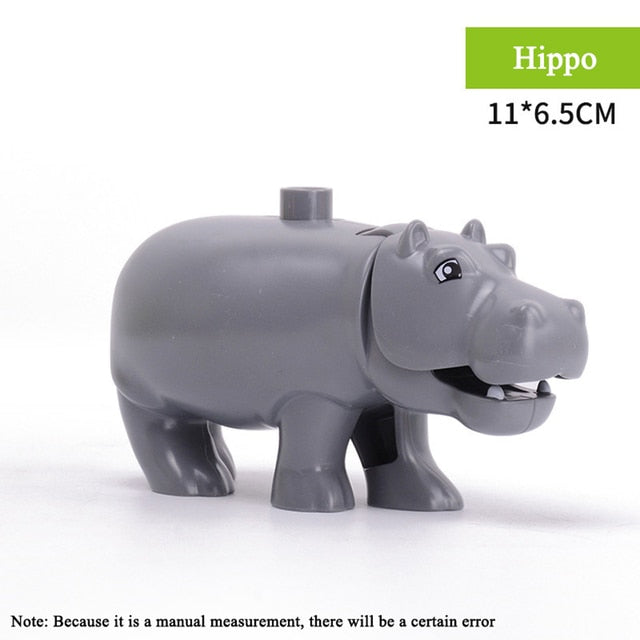 Building Blocks Animal Figure Toys - MomyMall Hippo