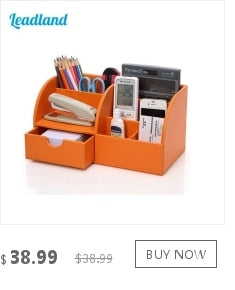 Leather Desktop Stationery Organizer - MomyMall