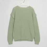Casual Elegant Cashmere Ladies New Coming Sweater - MomyMall S / Green
