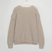 Casual Elegant Cashmere Ladies New Coming Sweater - MomyMall M / Khaki