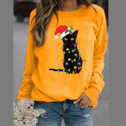 Casual Long Sleeve O-Neck Loose Hoodie Fashion Ladies Streetwear - MomyMall fan Y-001 Yellow / S