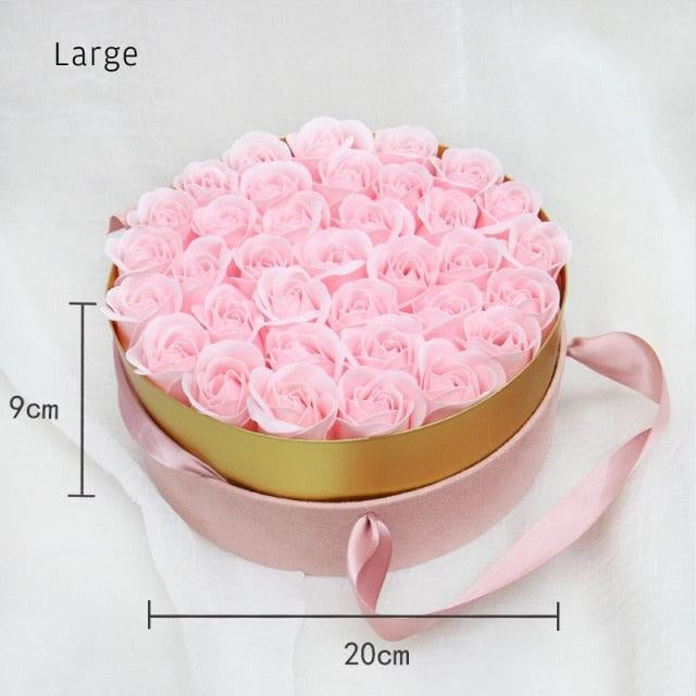 Rose Soap Gift Box - MomyMall Large Pink