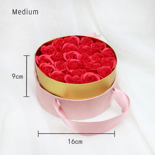 Rose Soap Gift Box - MomyMall Medium Red