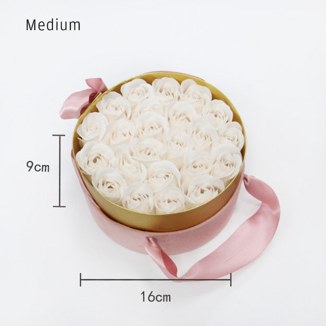 Rose Soap Gift Box - MomyMall Medium White