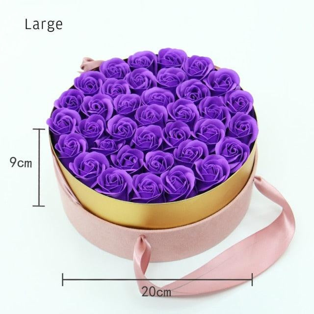 Rose Soap Gift Box - MomyMall Large Purple
