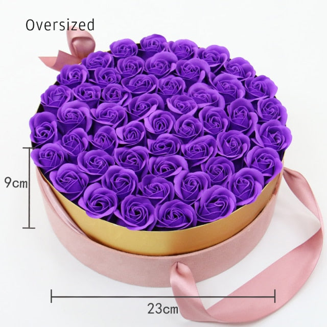 Rose Soap Gift Box - MomyMall Extra Large Purple