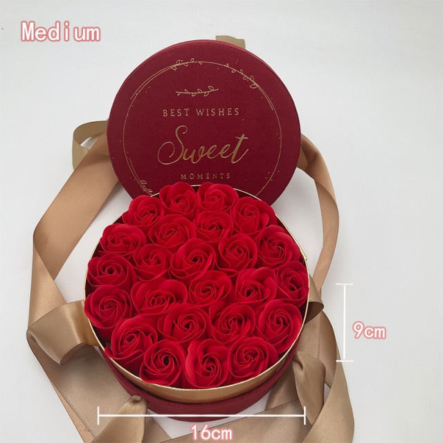 Rose Soap Gift Box - MomyMall Medium Luxury Red