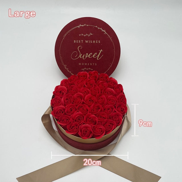 Rose Soap Gift Box - MomyMall Large Luxury Red