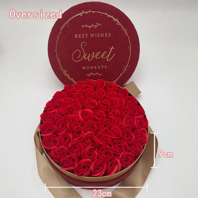 Rose Soap Gift Box - MomyMall Extra Large Luxury Red