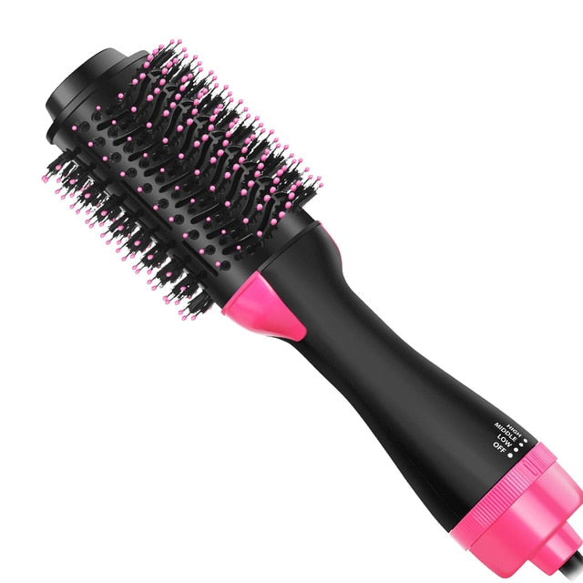 The Blow Dry Brush - MomyMall Farasha Beauty / US Plug / Black/Pink