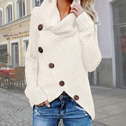 Vintage Oversize Solid Long Sleeve Sweater - MomyMall 5XL / BEIGE