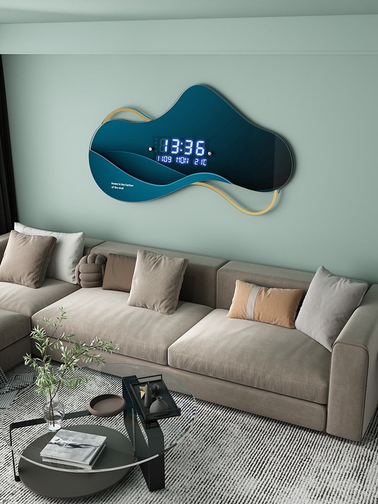 Mirror Wall Sticker smart Clock