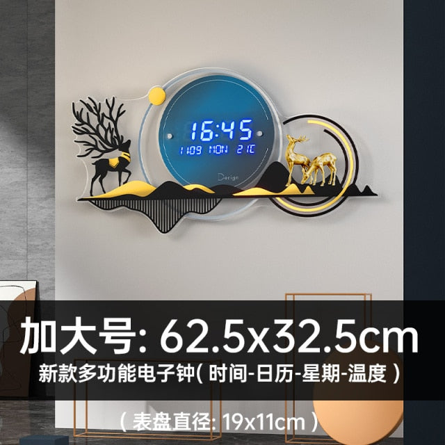 Mirror Wall Sticker smart Clock