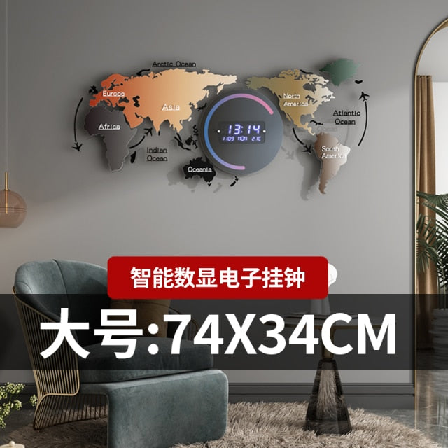 Mirror Wall Sticker smart Clock