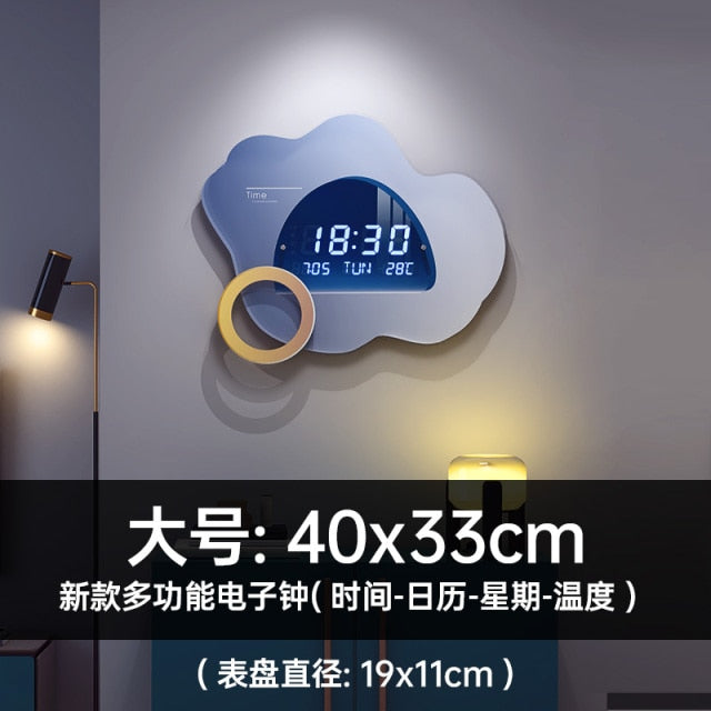 Mirror Wall Sticker smart Clock