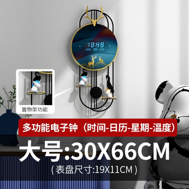 Mirror Wall Sticker smart Clock