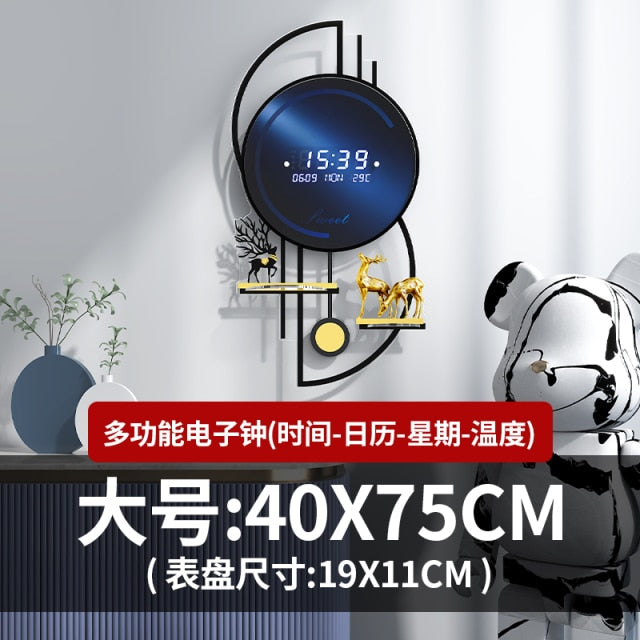 Mirror Wall Sticker smart Clock