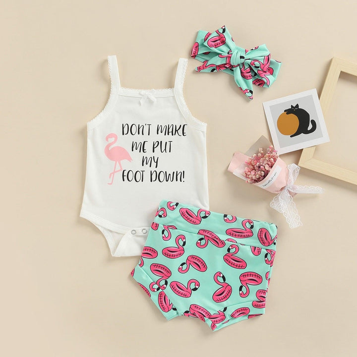 Don't Make Me Put My Foot Down Flamingo Outfit