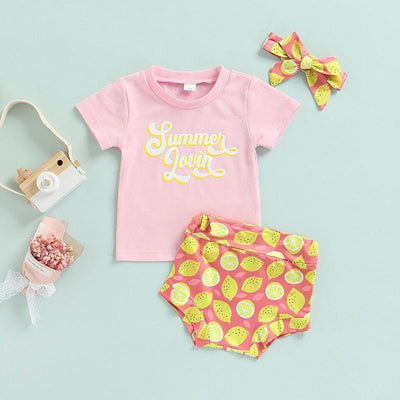 Summer Lovin T-shirt with Lemons Shorts Outfit