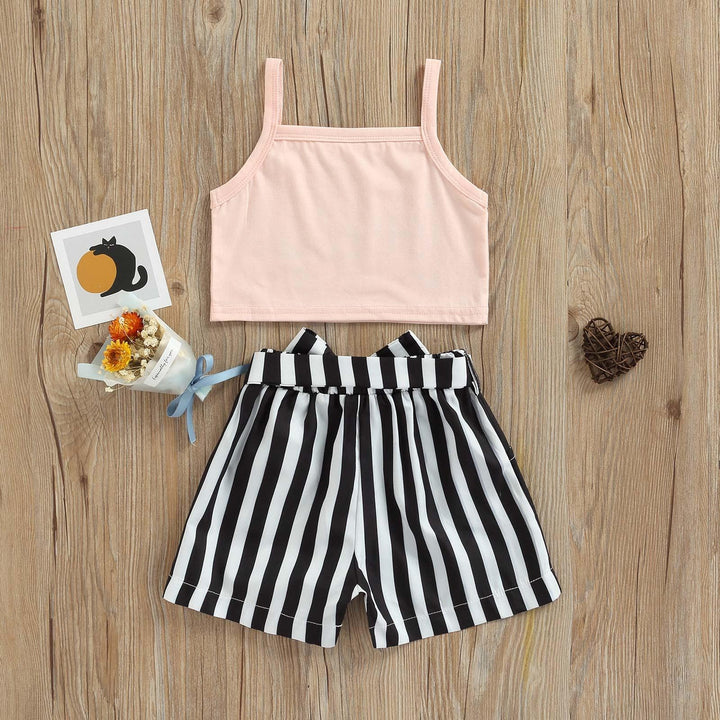 Lovely Crop Top with Candy Shorts - MomyMall