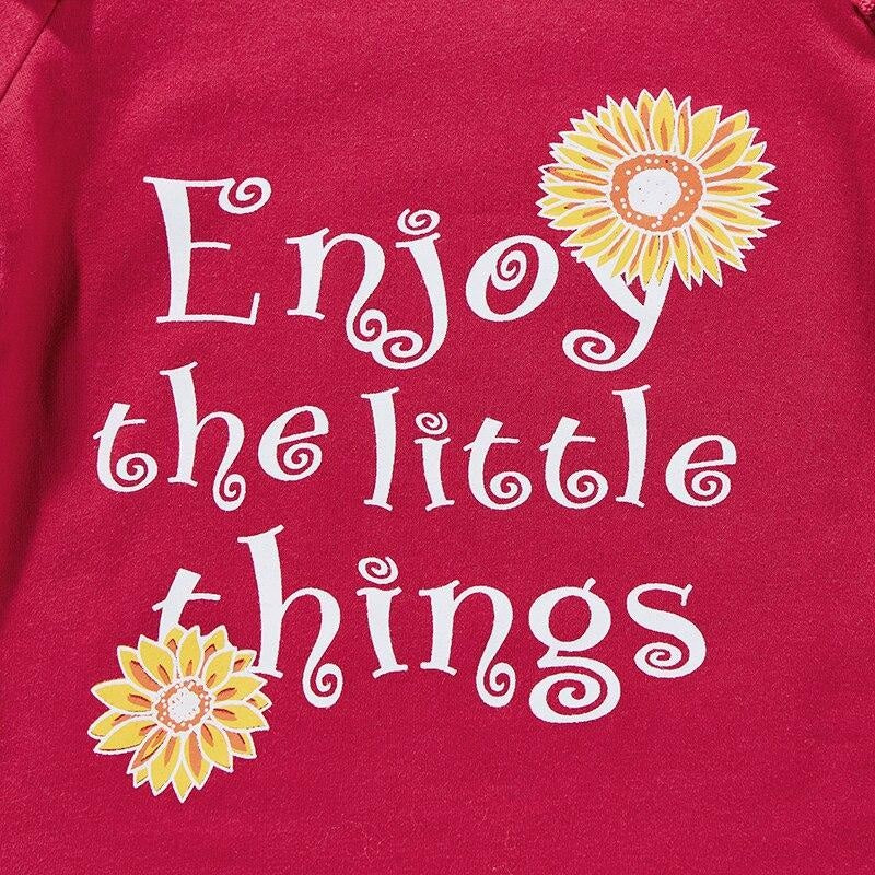 Enjoy the Little Things Onesie with Sunflower Shorts