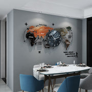 Creative Large World Wall Clock - MomyMall