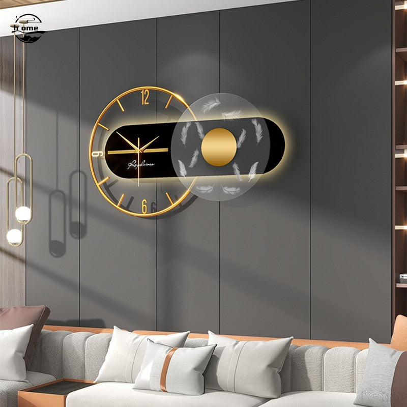 Horloge murale avec montre lumineuse Horloges numériques