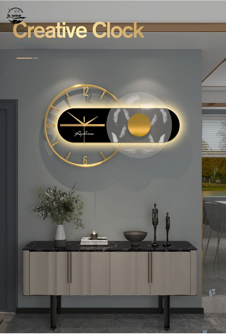 Horloge murale avec montre lumineuse Horloges numériques