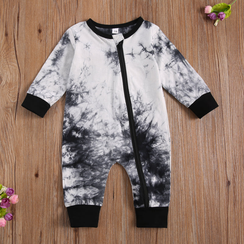 Zipper Onesie (3 Designs) - MomyMall Black White / Tie Dye / 3-6 Mo