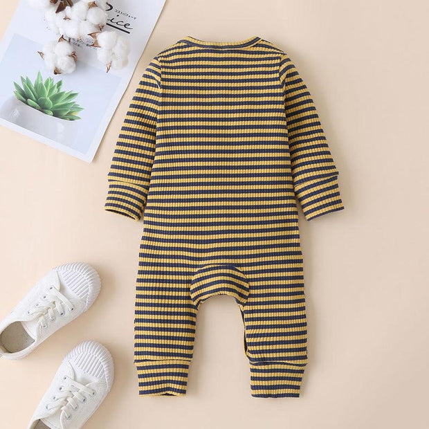 Striped Ribbed Romper (3 Colors)