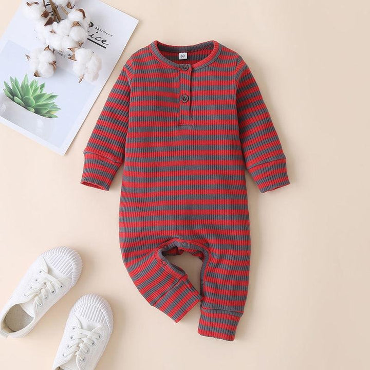 Striped Ribbed Romper (3 Colors)