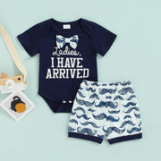 Ladies I Have Arrived Outfit - MomyMall Navy Blue / 0-3 Mo