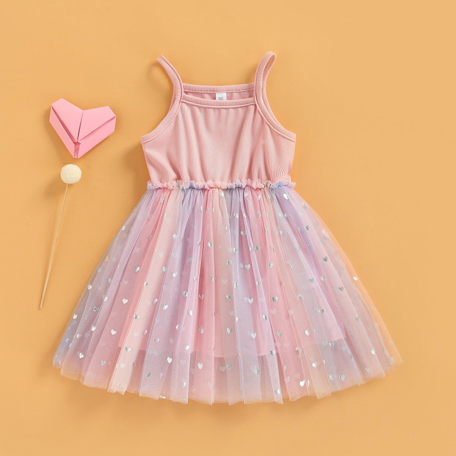 Heart Tutu Mesh Dress