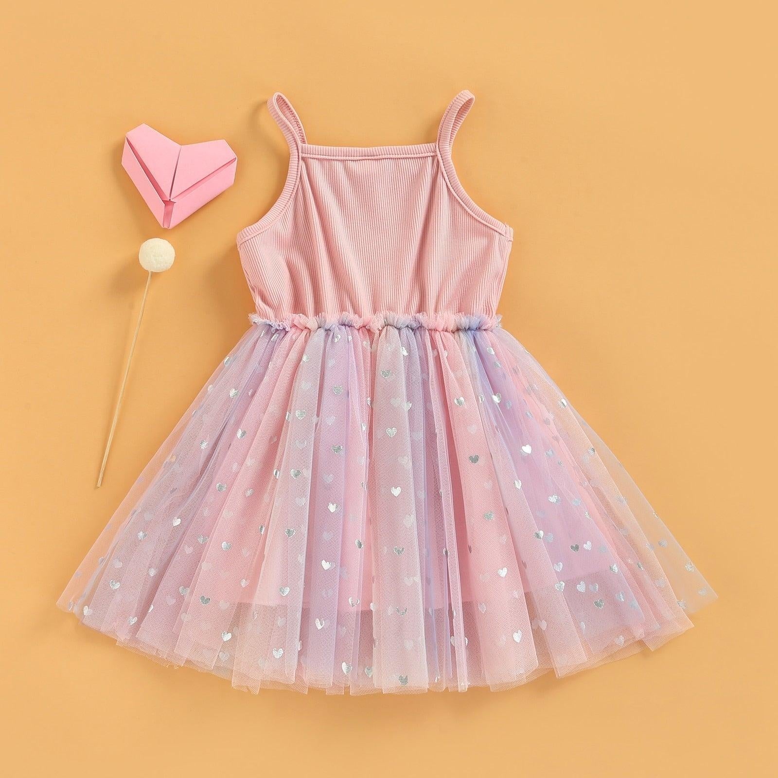 Heart Tutu Mesh Dress