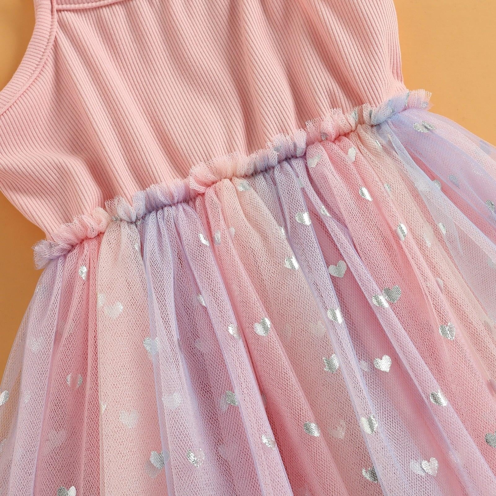 Heart Tutu Mesh Dress