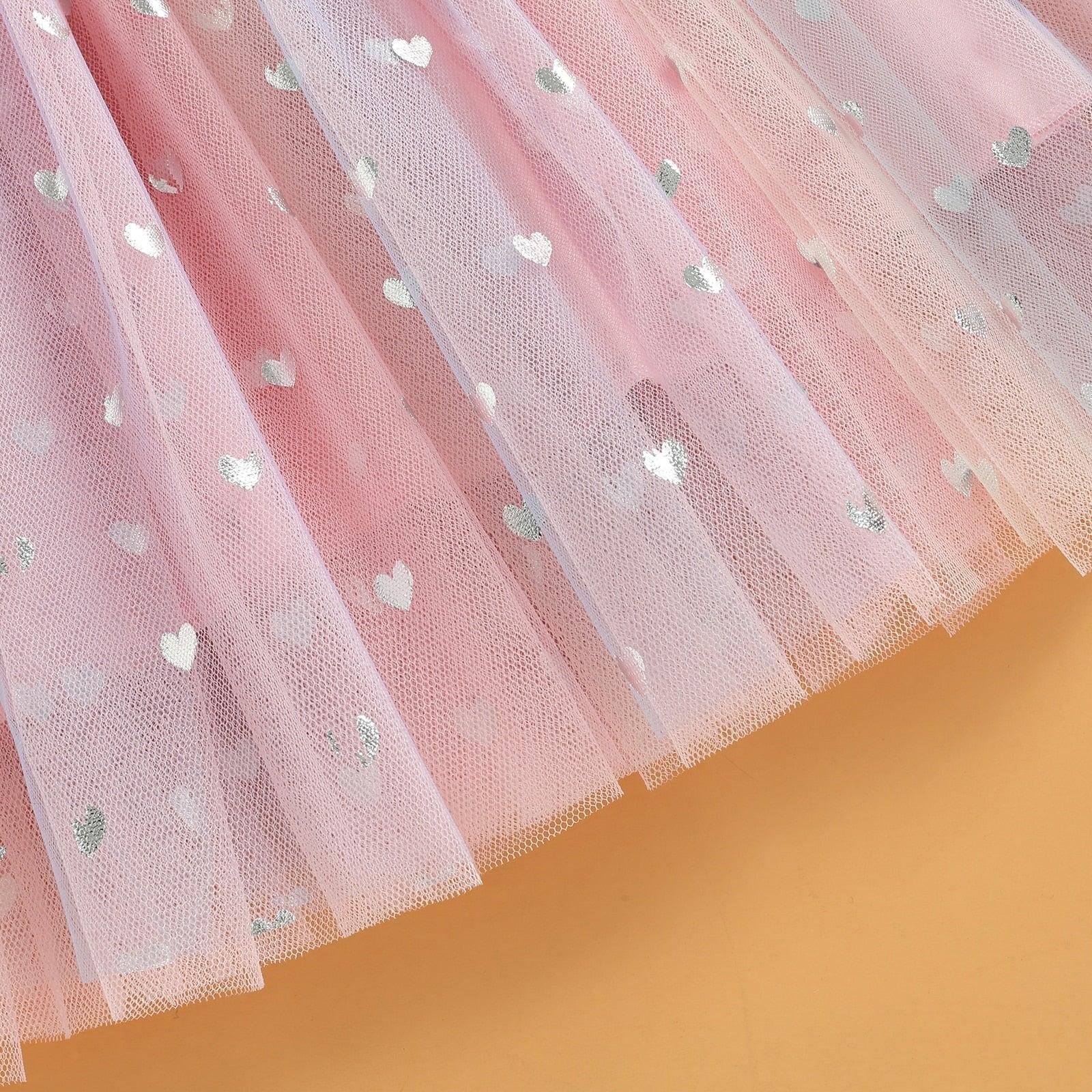 Heart Tutu Mesh Dress