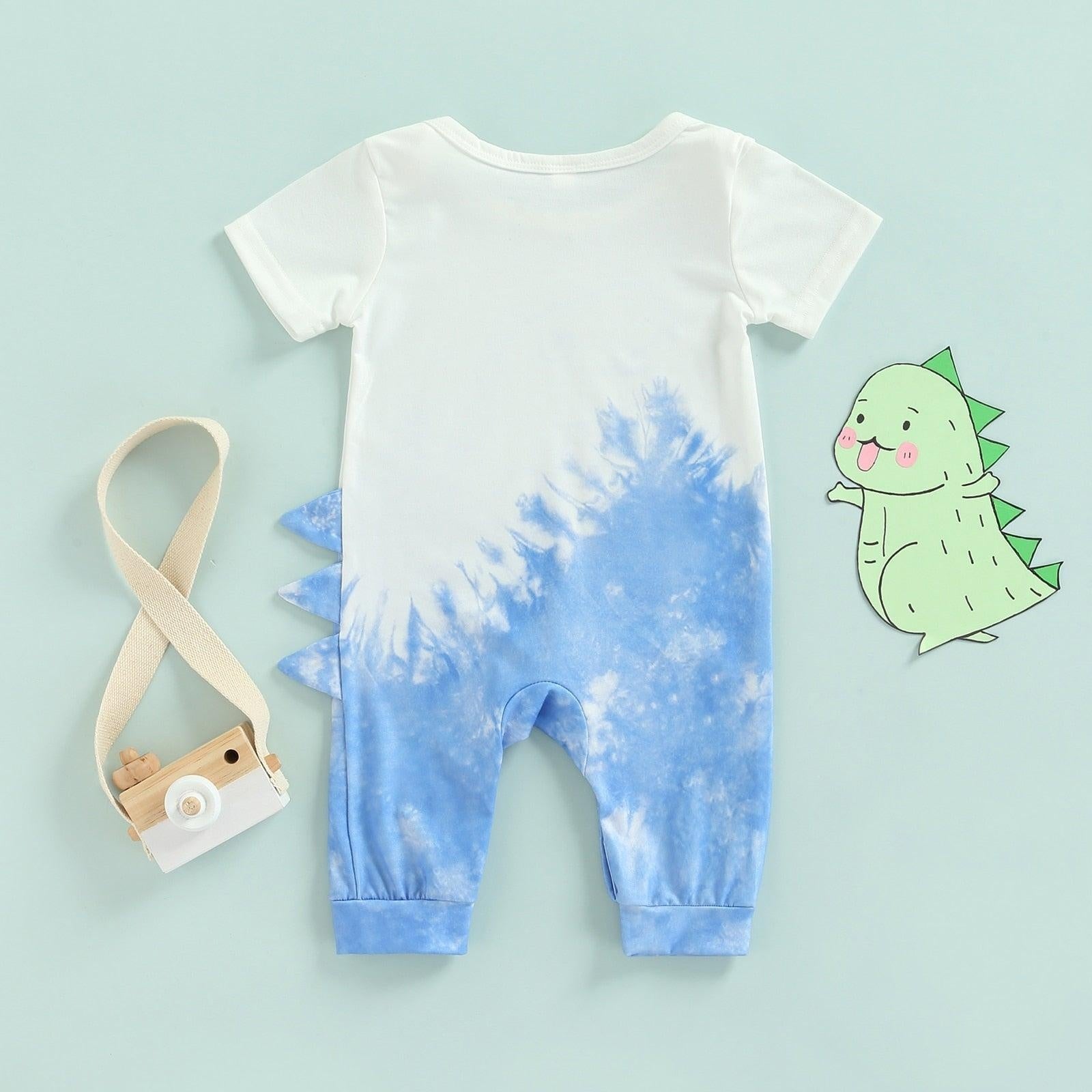 Tie Dye Dinosaur Romper