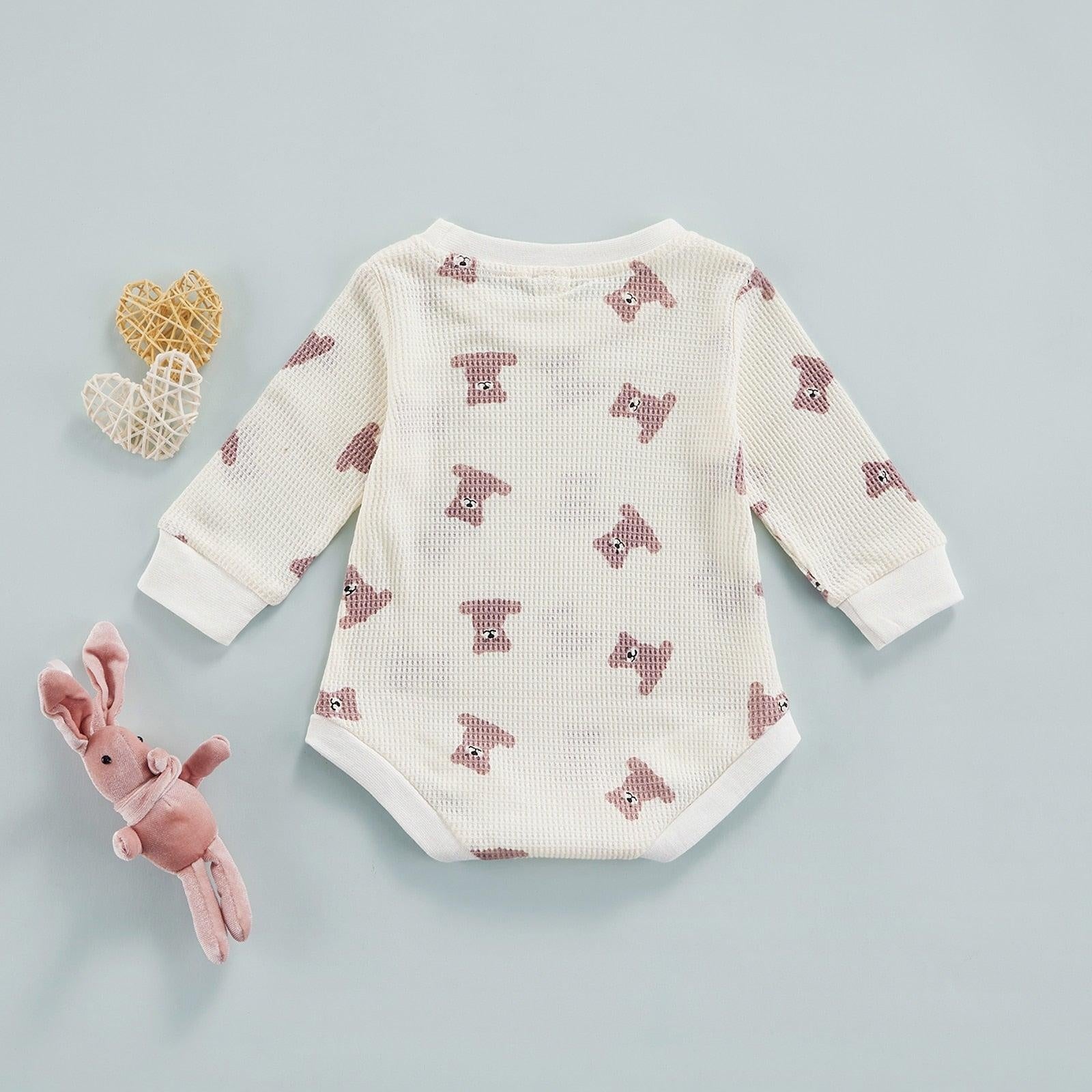 Long Sleeve Teddy Bear Onesie - MomyMall