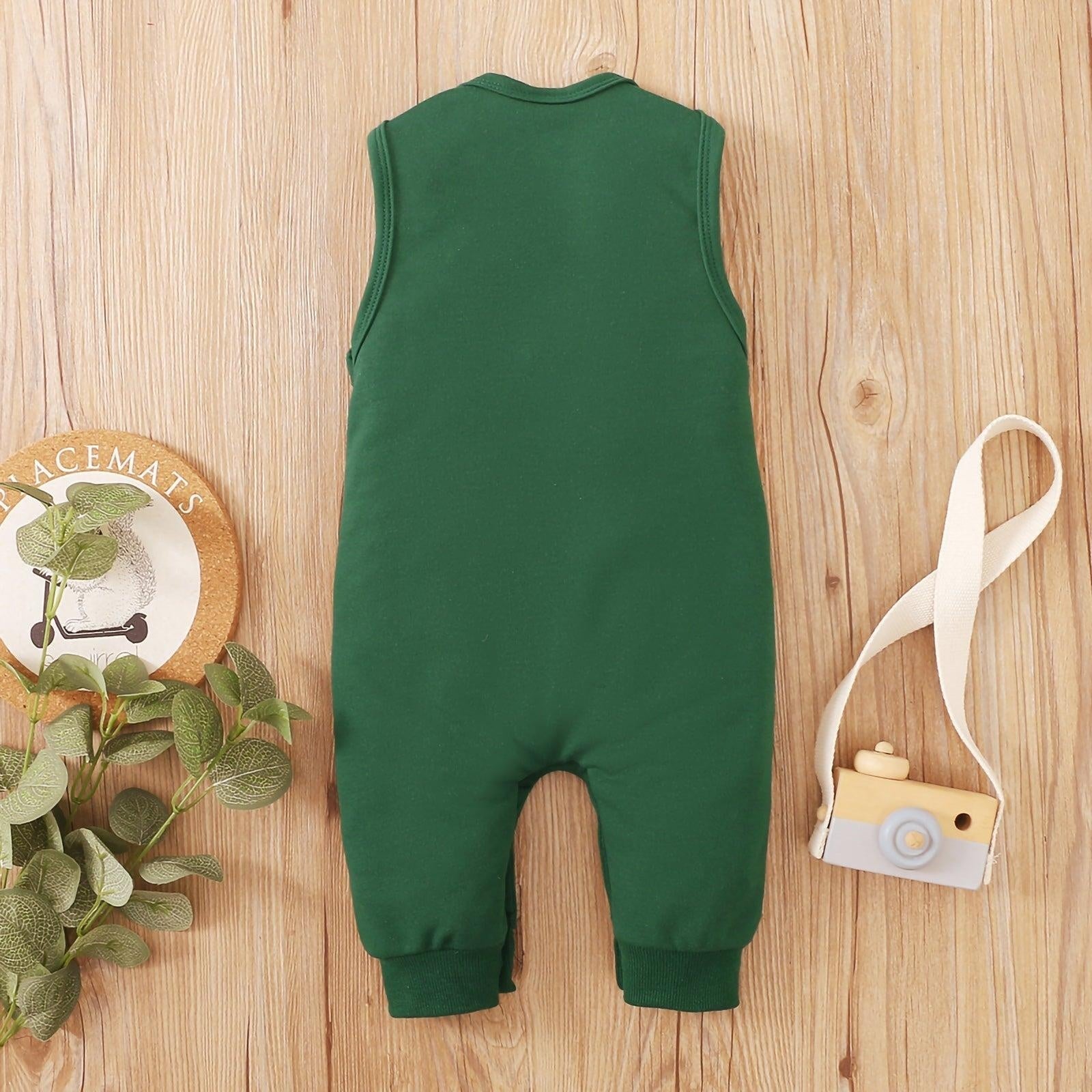 Green Dinosaur Roar Romper - MomyMall